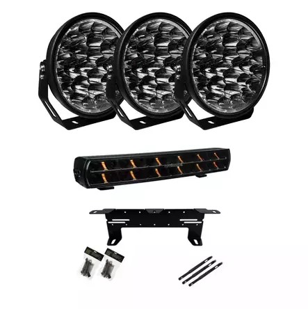 Extraljuspaket W9 DARK EDITION 3-Pack Optibeam Edition - LED-ramper - 8020120197 - 2