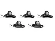 Tillvalspaket till Takbåge | 5st infällda LED-dioder - LED-positionsljus - 7010010047 - 1