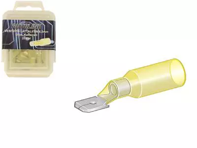 Krympkontakt, hane 6,3 mm. 5 st. - Skarvhylsor - 6014000237 - 1