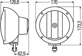 Hella Luminator Compact Chromium extraljus - Halogen-extraljus - 3030210008 - 2