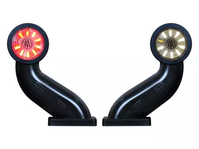 LED-äärivalo kumivartinen 45ast, 12/24V - Led-positionsljus med gummiarm - 4040111048 - 1