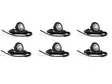 Tillvalspaket till Frontrör | 6st infällda Vita LED-dioder - LED-positionsljus - 7010010048 - 1