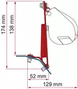 Fiamma markisadapter F45 Ford Custom - Tältillbehör - 8020112348 - 2