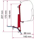 Fiamma markisadapter F45 Ford Custom - Tältillbehör - 8020112348 - 1