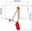 Fiamma markisadapter F45 Ford Custom Nugget 2015-2023 - Tältillbehör - 8020112488 - 2