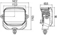 LED-ARBETSBELYSNING 22W HELLA POWERBEAM 1500 - Led-arbetsbelysning - 2020240798 - 2