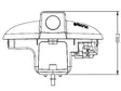 Backkamera med bromsljus Opel Combo 01-11 & Vivaro 01-14, Renault Trafic 01-14 - Backkameror - 8020104198 - 3