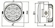 LED-varselljus serie 4LED, 12-24V - DRL varselljus - 3040120008 - 2
