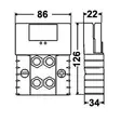 Gaffeltruckplugg 70mm²/350A - Truckkontakt - 3050120808 - 2