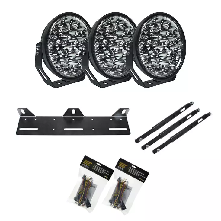 3-Pack W9 Phoenix DARK EDITION led-extraljuspaket - Extraljuspaket - 8020107338 - 1