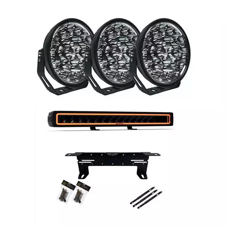 Extraljuspaket W9 DARK EDITION 3-Pack LuminaLights Edition - LED-extraljus - 8020120198 - 1