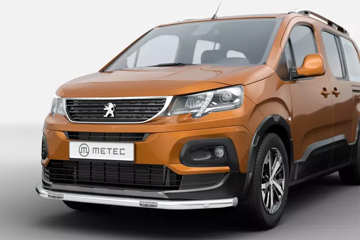 Frontrör (LED), Peugeot Partner 2018-2020-, Ø60mm, Metec - Frontrör till transportbil - 8020102488 - 1