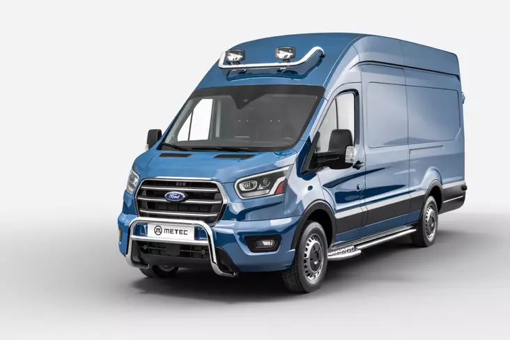 Sidorör med fotsteg Ford Transit 2014- - Sidorör till transportbil - 8020102318 - 1