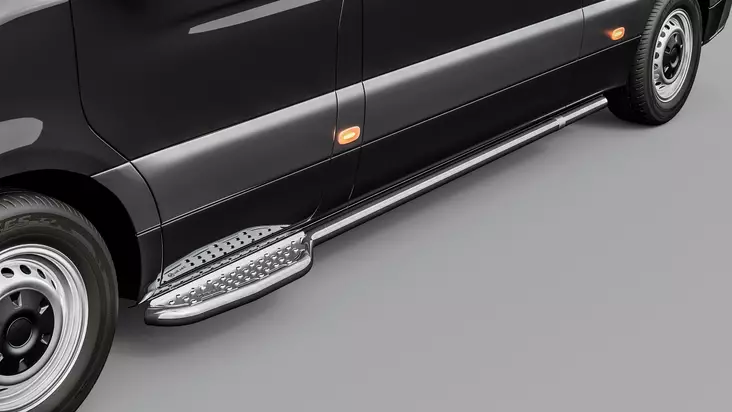 Sidorör med fotsteg VW Crafter 2017- - Sidorör till transportbil - 8020102308 - 1