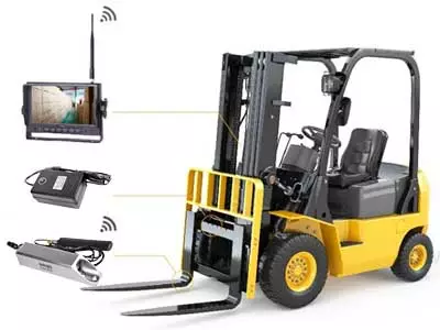 Trådlöst truckkamera med 7"-skärm - Trådlösa backkamerasystem - 8020104238 - 1