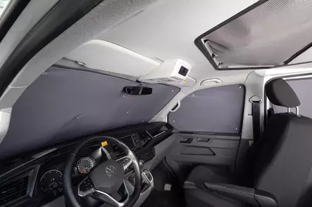 Mörkläggningsmatta Fiat Ducato >2015, Hytt, 3-delars set - Fönster- och värmeöverdrag - 8020112519 - 1