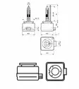 D1R Philips Vision Xenon-lampa 35w - D1S och D1R - 1040700119 - 3