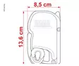 Markis Fiamma F45S Type 300 Royal Grey - Markiser & Solskydd - 8020112639 - 4