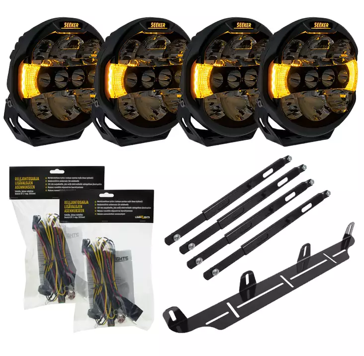 4-Pack Seeker Quantum LED Extraljuspaket - LED-extraljus - 8020104719 - 4