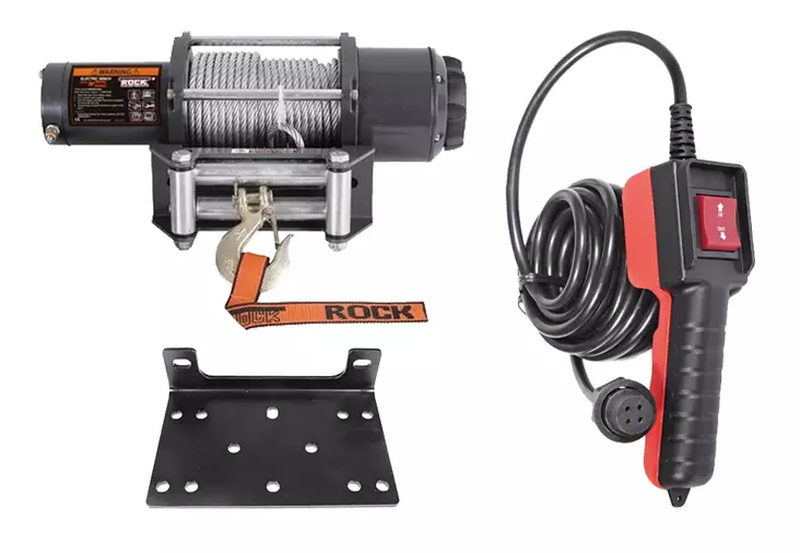 IronX, 12V elektrisk vinsch 2268kg, stålvajer - Vinschar 12V - 8020105069 - 1