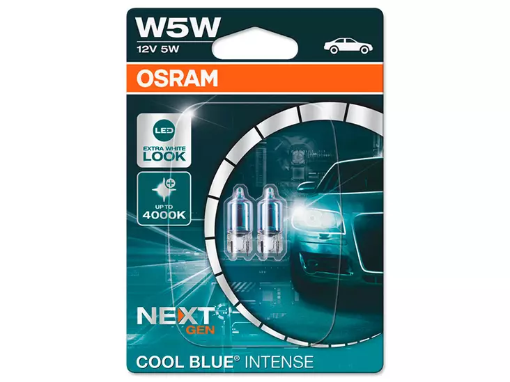 OSRAM Cool Blue 2st W5W skyltbelysning - T10 LED-lampor - 8020105279 - 1