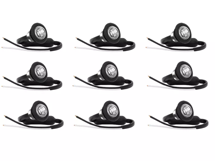 Tillvalspaket till Frontrör | 9st infällda Vita LED-dioder - LED-positionsljus - 7010010049 - 1