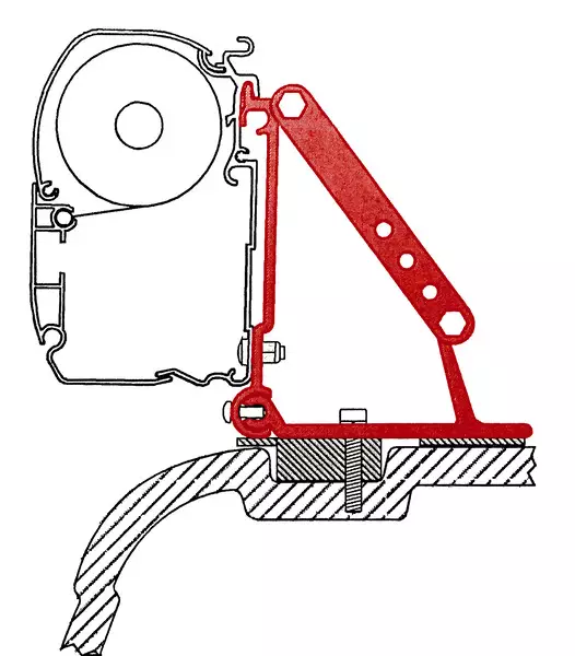Fiamma markisadapter F45 VW T5/T6 - Tältillbehör - 8020112559 - 1