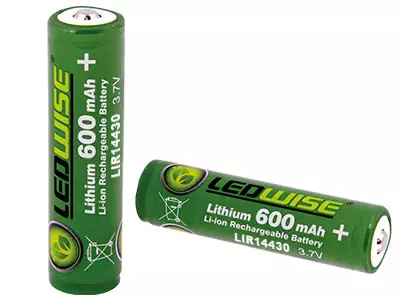 Ledwise 14430 batteri, 600mAh - Övriga batterier och laddare - 8020103979 - 1