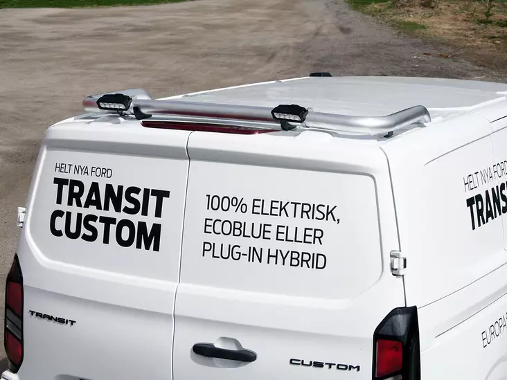 T-RACK Ford Transit Custom 24- bakre takbåge - Takbåge till transportbil - 8020120919 - 1