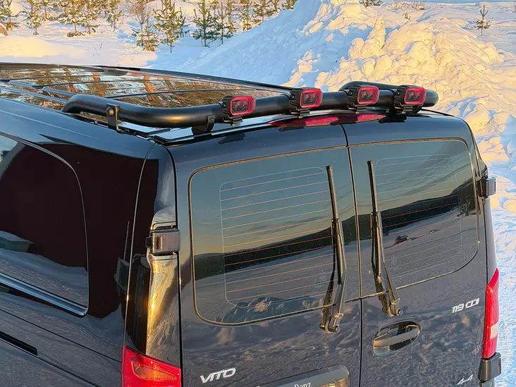 T-RACK Mercedes Vito 04- bakre takbåge - Takbåge till transportbil - 8020120909 - 1