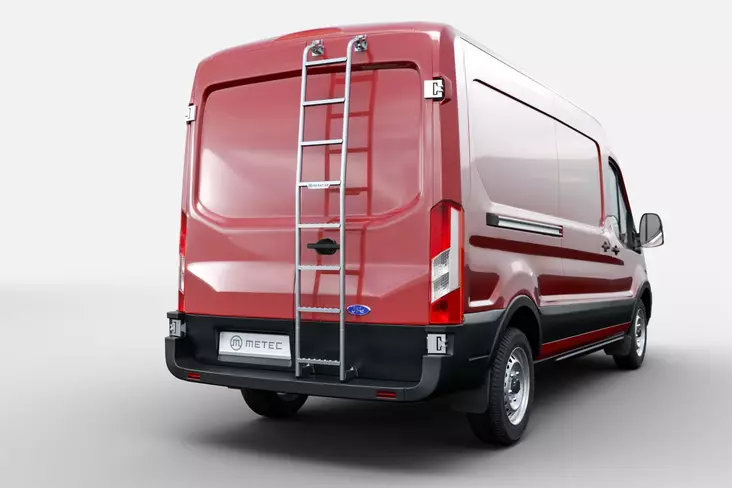 Stege bakdörr, Ford Transit 2014-2020- - Takkorg och stege till transportbil - 8020102619 - 1