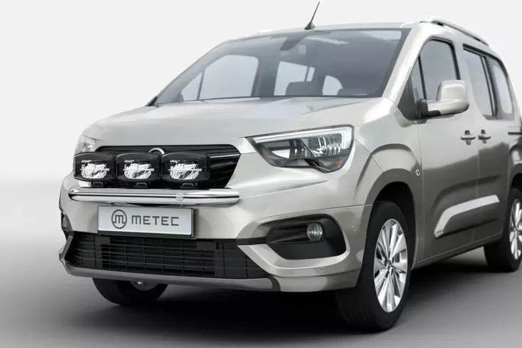 Extraljusbåge Opel Combo 2018-2020-, Ø70mm, Metec - Frontbåge till transportbil - 8020102479 - 1